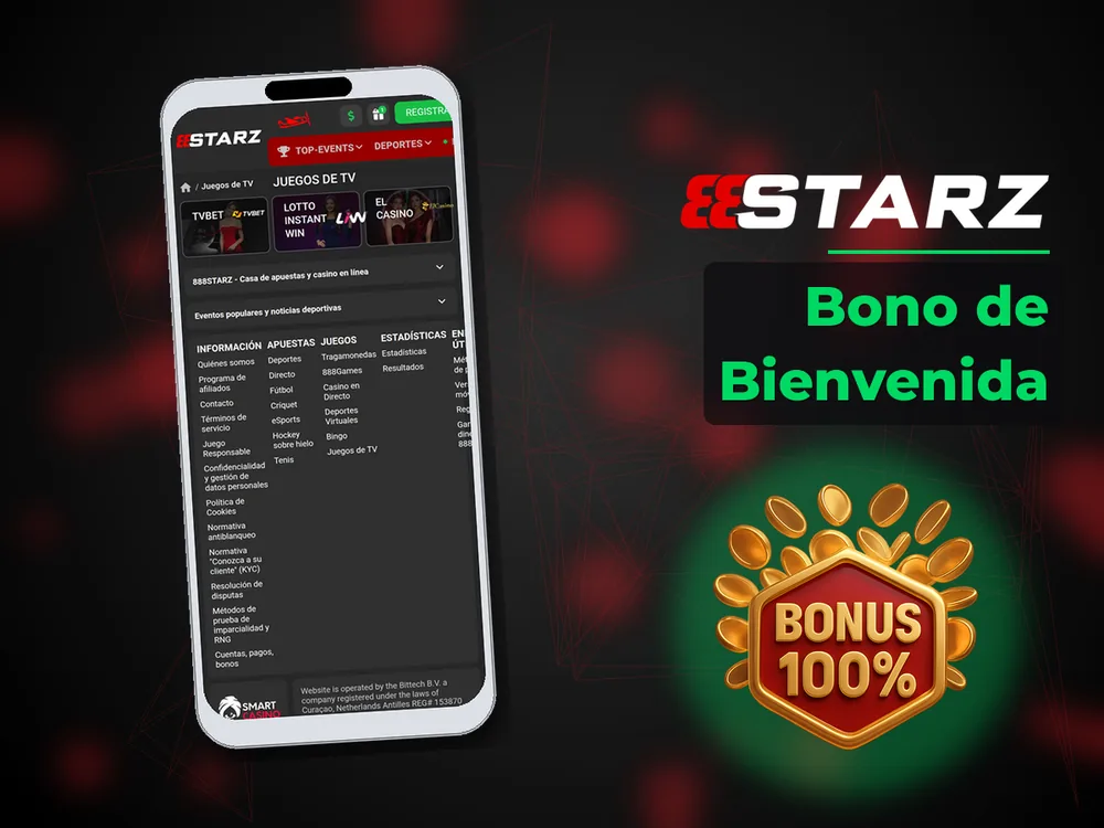 888Starz - Bono de Bienvenida