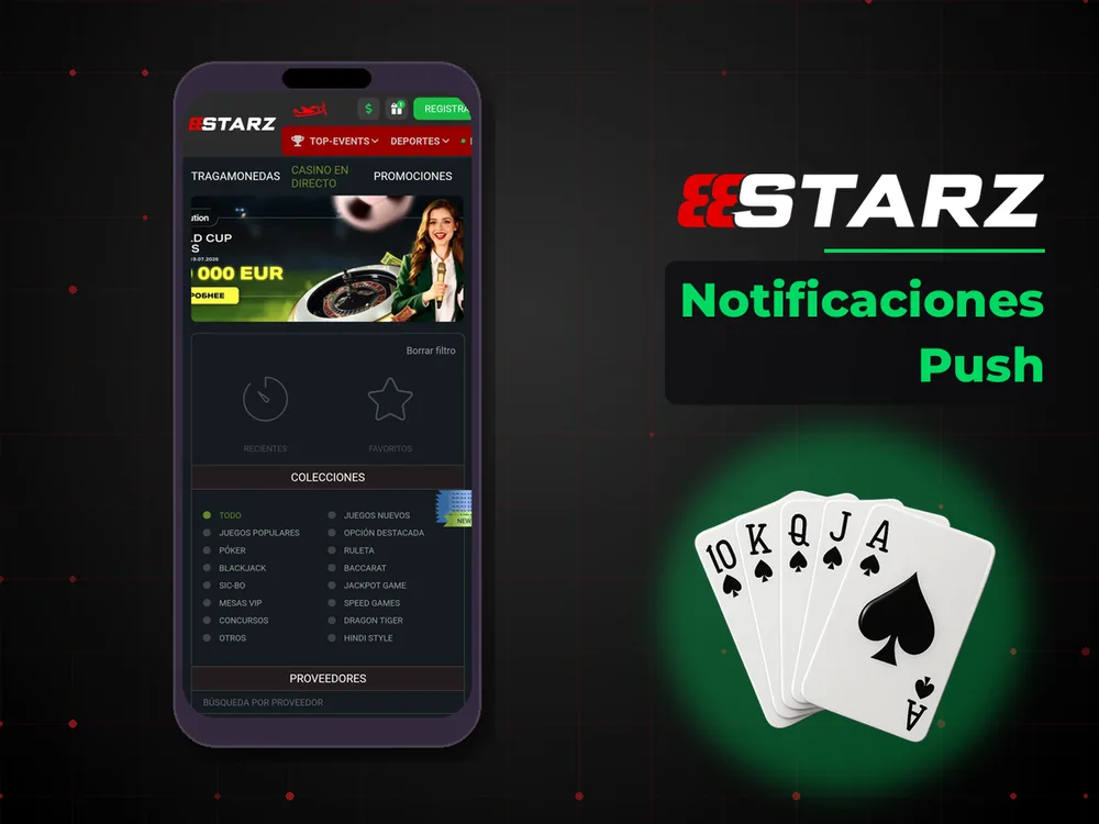 888Starz - Notificaciones Push