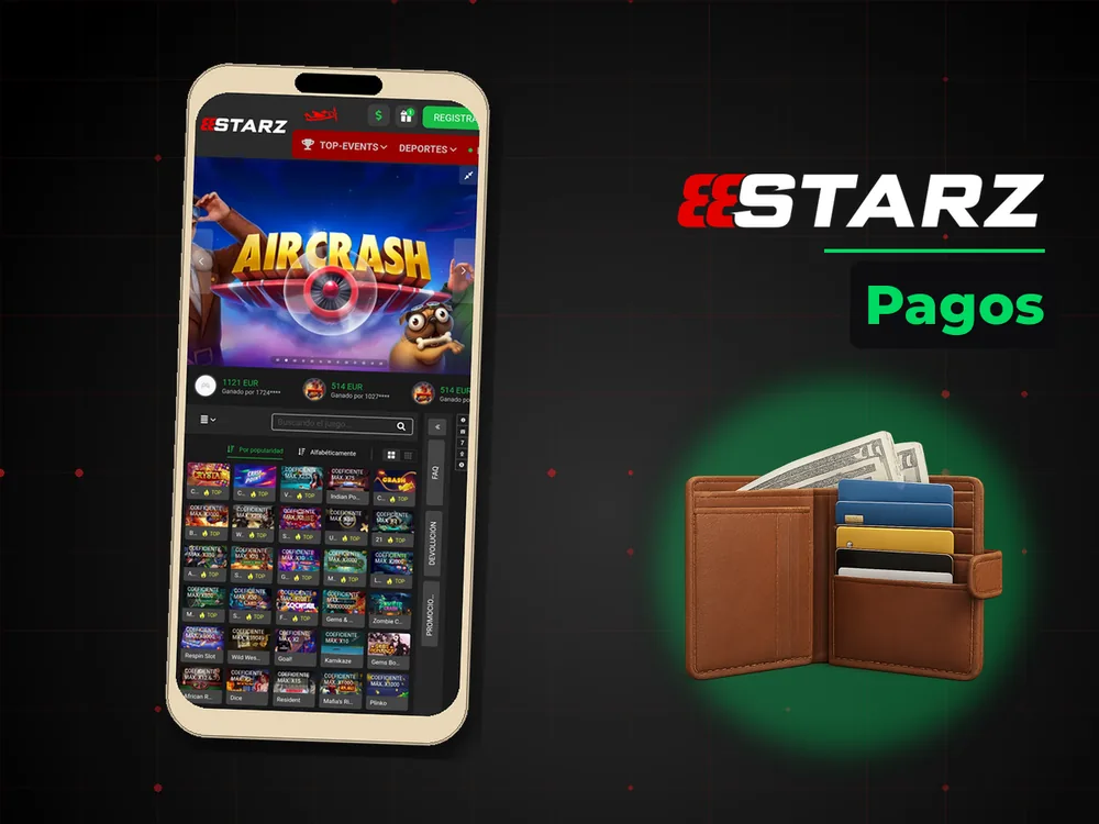 888Starz - Pagos