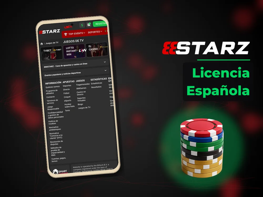 888Starz - Licencia Española
