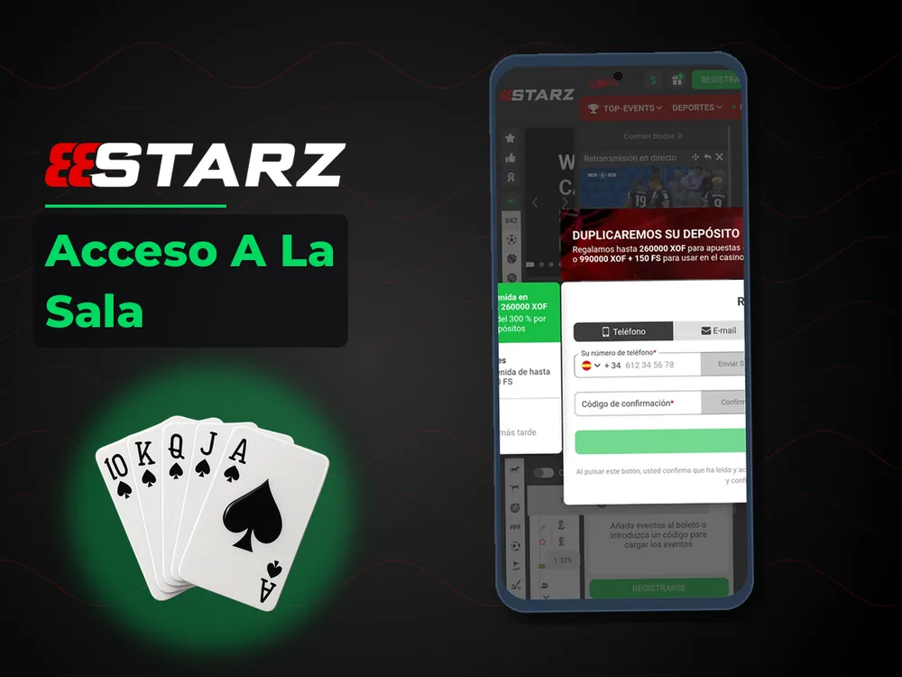 888Starz - Acceso A La Sala