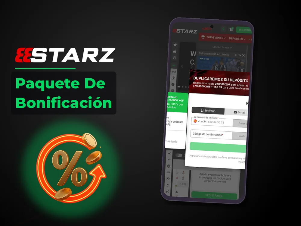 888Starz - Paquete De Bonificación
