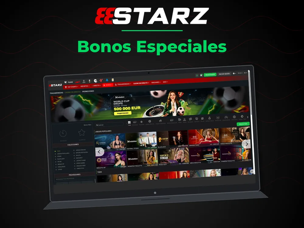 888Starz - Bonos Especiales