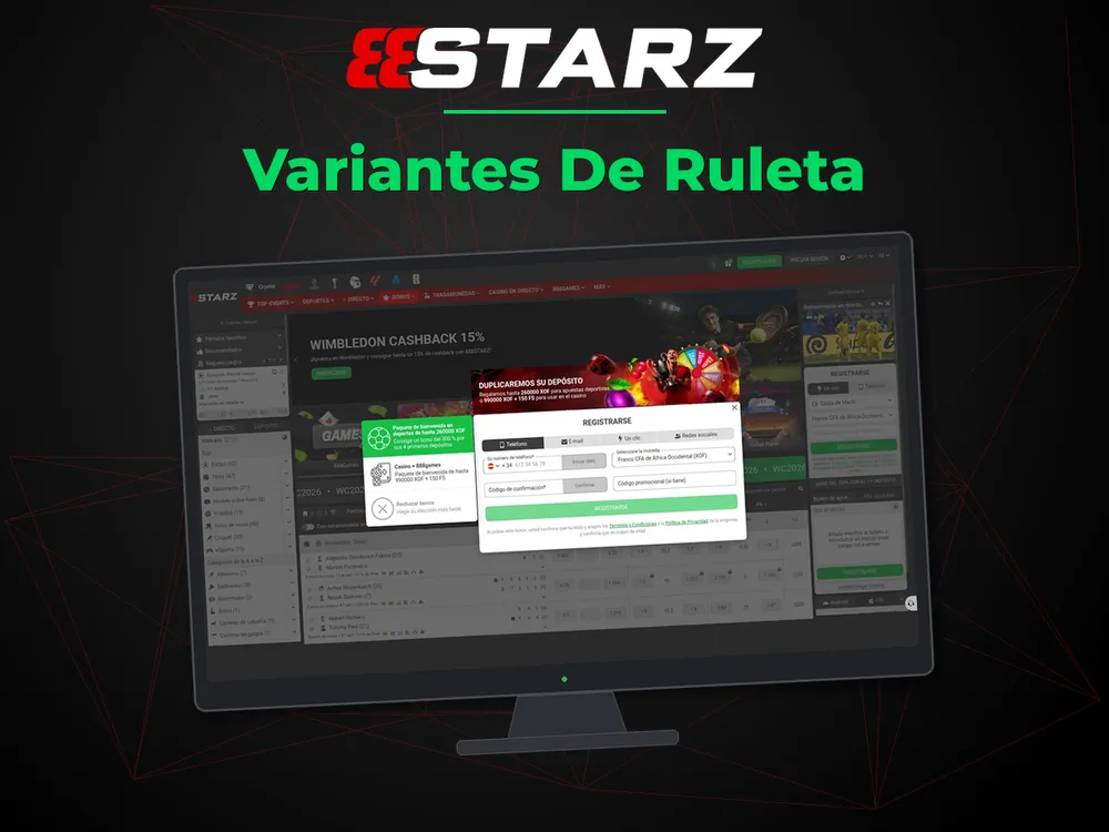 888Starz - Variantes De Ruleta