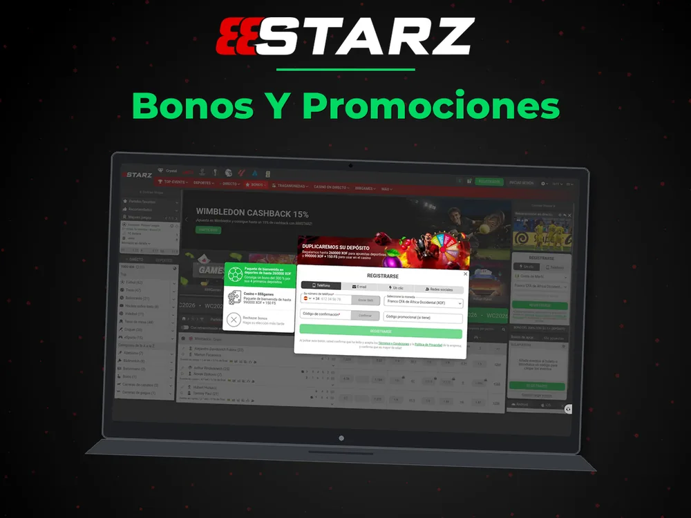 888Starz - Bonos Y Promociones
