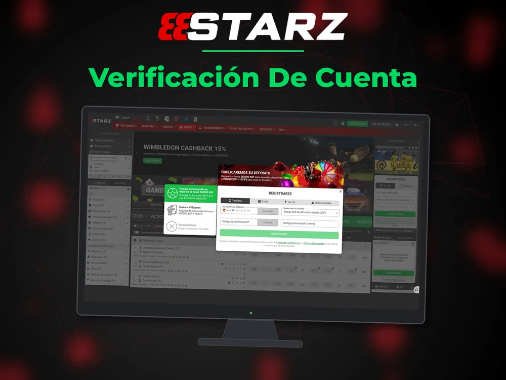 888Starz - Verificación De Cuenta