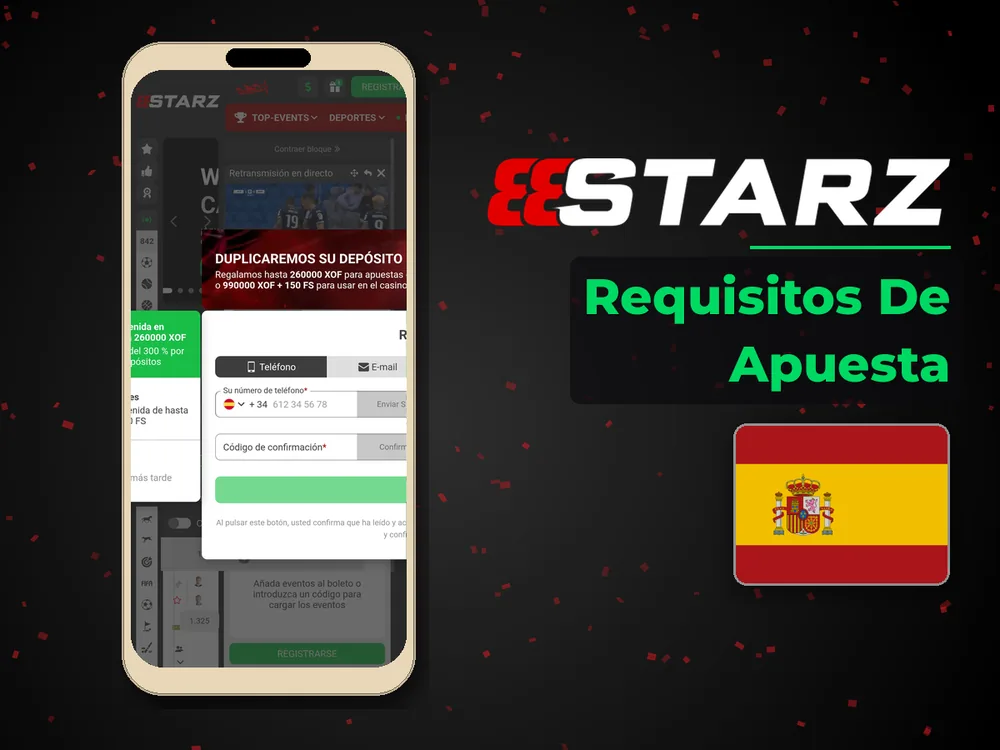888Starz - Requisitos De Apuesta