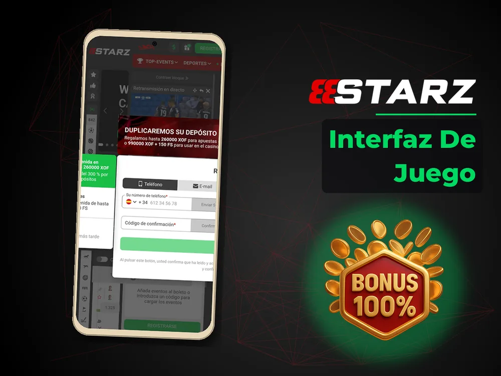 888Starz - Interfaz De Juego