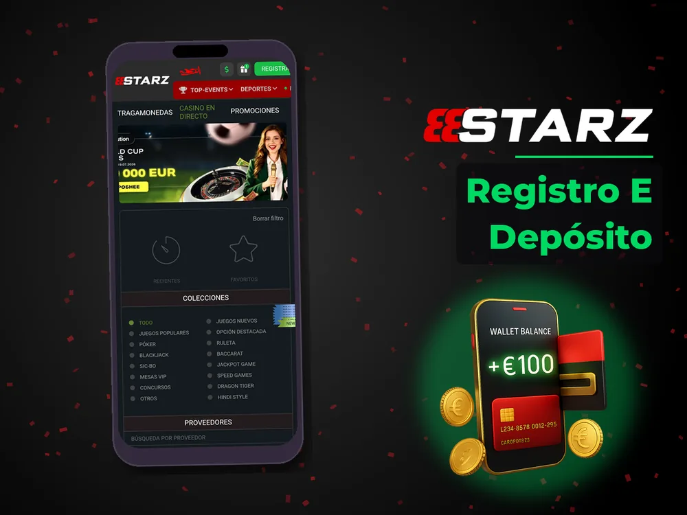 888Starz - Registro E Depósito