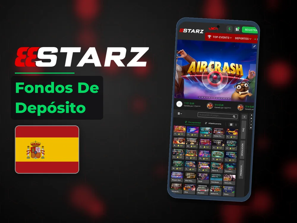 888Starz - Fondos De Depósito