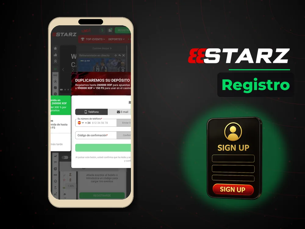 888Starz - Registro
