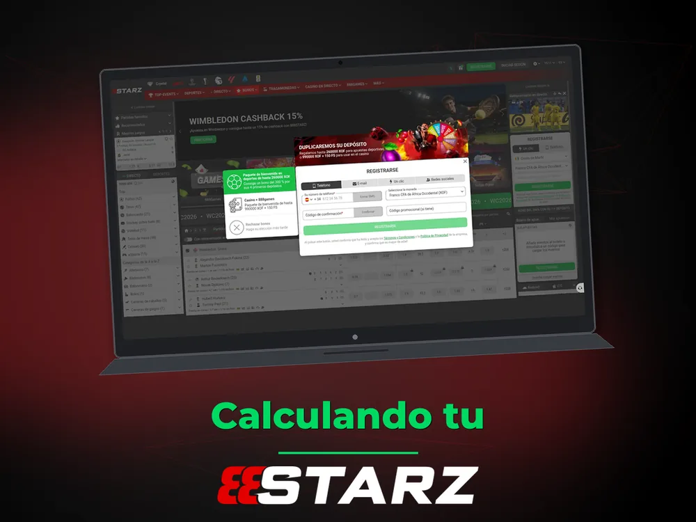 888Starz - Calculando tu