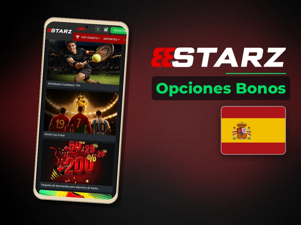 888Starz - Opciones Bonos